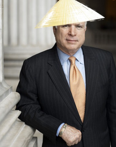 john mccain vietnam. John McCain is not even a real